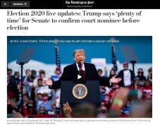 特朗普欲“突击提名”大法官，两党大战一触即